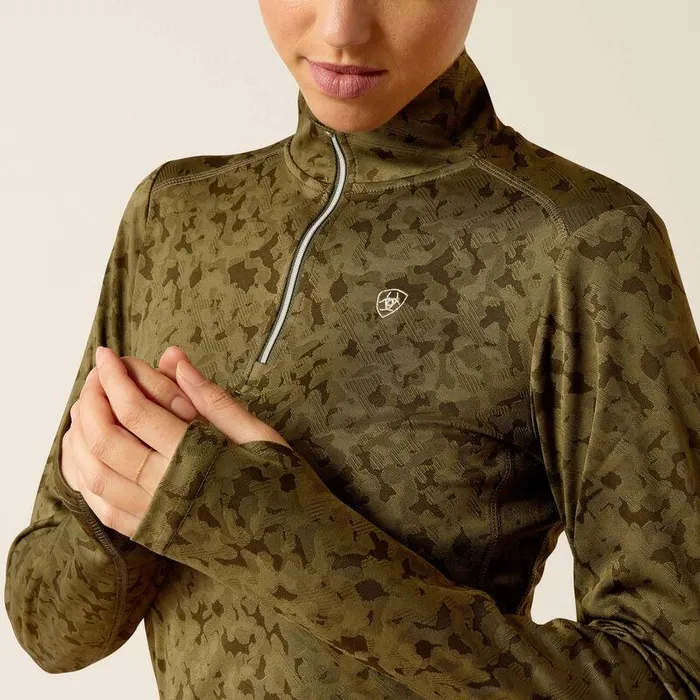 Women TShirts and Tops Ariat Prophecy 14 Zip Baselayer Relic