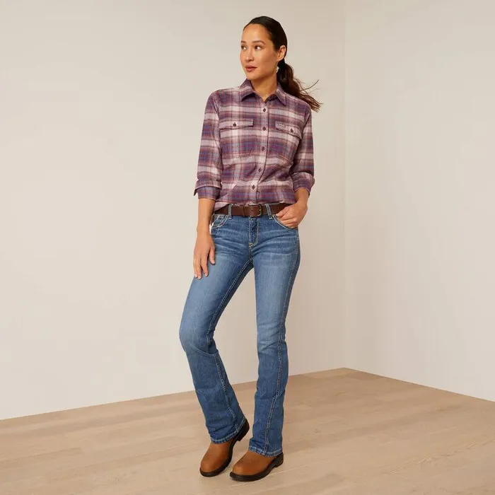 Women TShirts and Tops Ariat Rebar Flannel DuraStretch Work Shirt Pearl Grey Women TShirts and Tops Ariat Rebar Flannel DuraStretch Work Shirt Pearl Grey