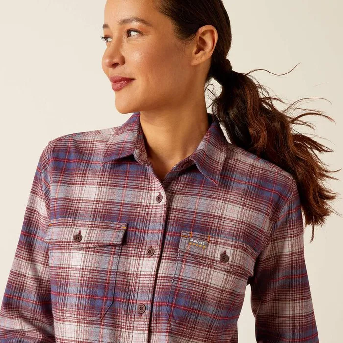Women TShirts and Tops Ariat Rebar Flannel DuraStretch Work Shirt Pearl Grey Women TShirts and Tops Ariat Rebar Flannel DuraStretch Work Shirt Pearl Grey