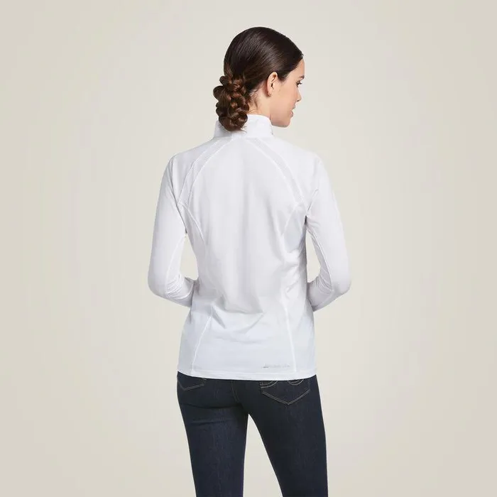 Women TShirts and Tops Ariat Sunstopper 20 14 Zip Baselayer White Women TShirts and Tops Ariat Sunstopper 20 14 Zip Baselayer White