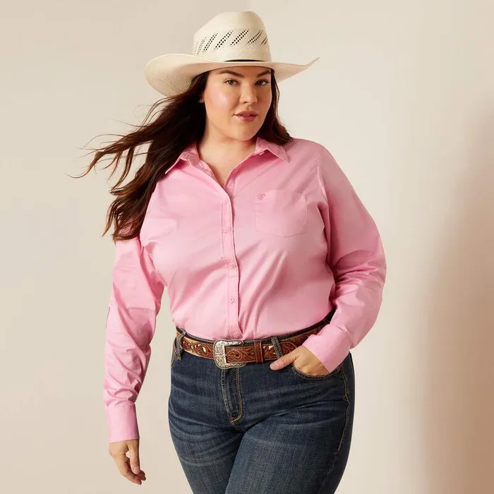 Women TShirts and Tops Ariat Team Kirby Stretch Shirt Prism Pink Women TShirts and Tops Ariat Team Kirby Stretch Shirt Prism Pink