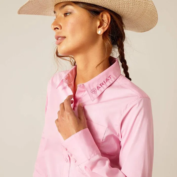 Women TShirts and Tops Ariat Team Kirby Stretch Shirt Prism Pink Women TShirts and Tops Ariat Team Kirby Stretch Shirt Prism Pink