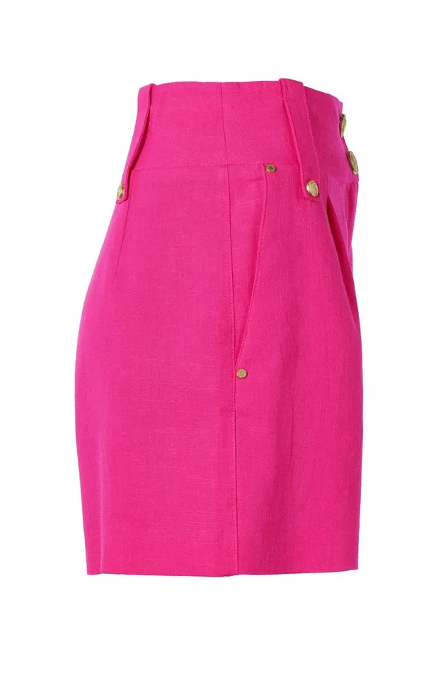 Women Tailored Short Hot Pink Linen Holland Cooper Tailoring