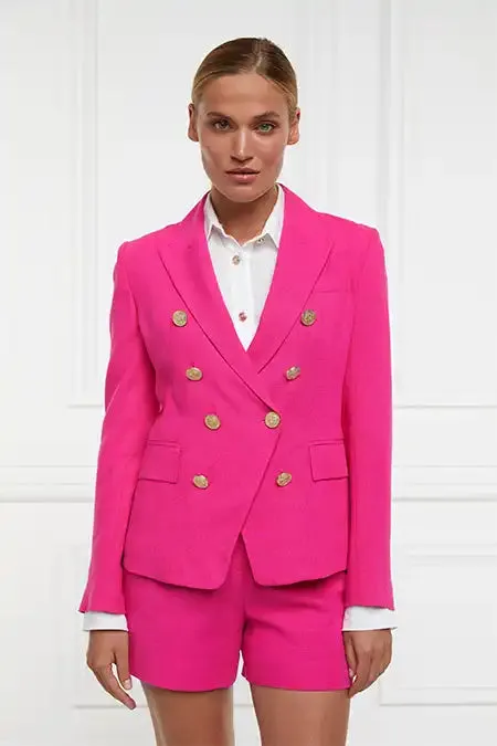 Women Tailored Short Hot Pink Linen Holland Cooper Tailoring