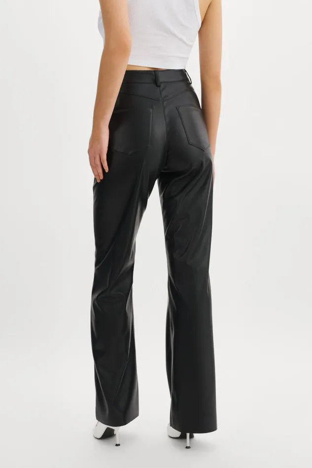 Women TAVI Faux Leather Pants Black LAMARQUE Pants and Shorts Women TAVI Faux Leather Pants Black LAMARQUE Pants and Shorts