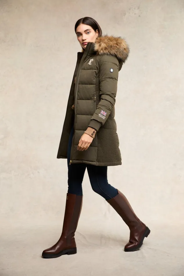 Women Team Padded Coat Khaki Holland Cooper Coats
