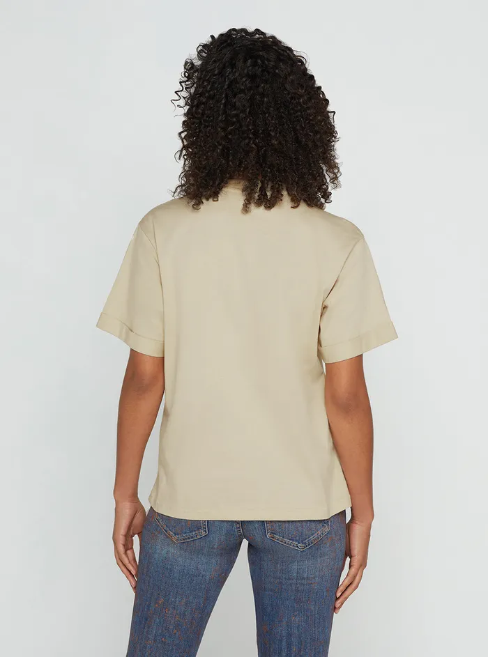 Women Tees and Tanks GUESS Eco Beige Anica Tshirt