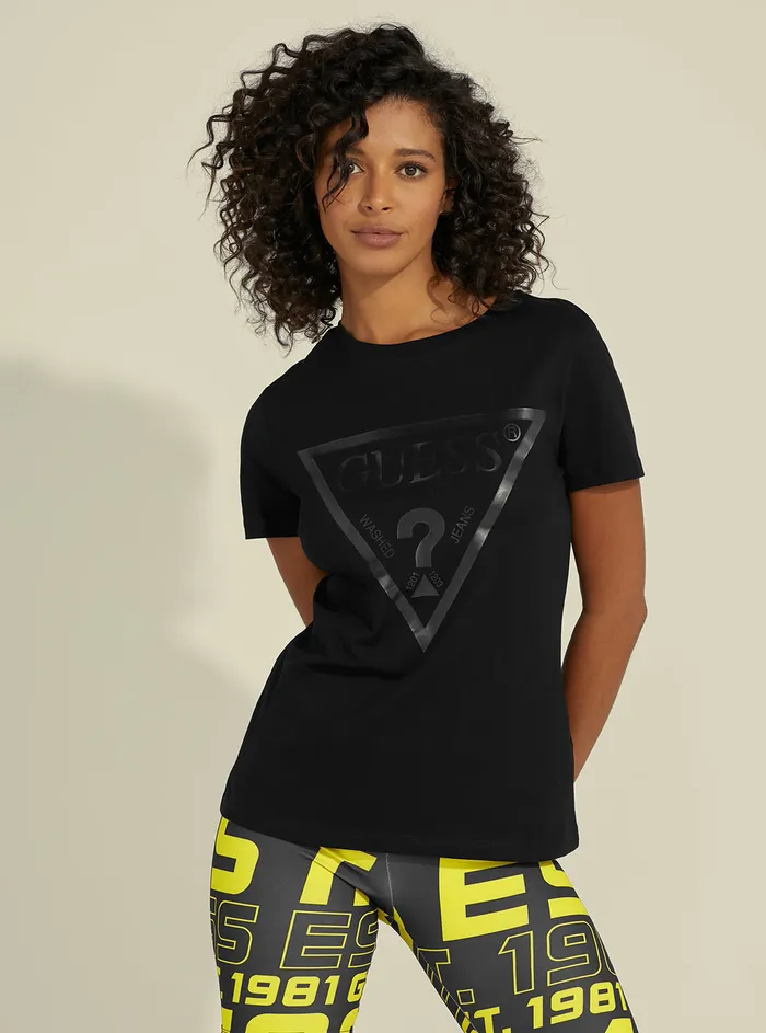 Women Tees and Tanks GUESS Eco Black Adele Active Tshirt