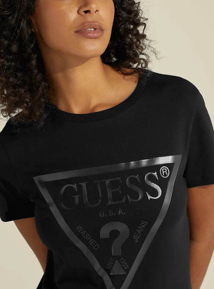 Women Tees and Tanks GUESS Eco Black Adele Active Tshirt Women Tees and Tanks GUESS Eco Black Adele Active Tshirt