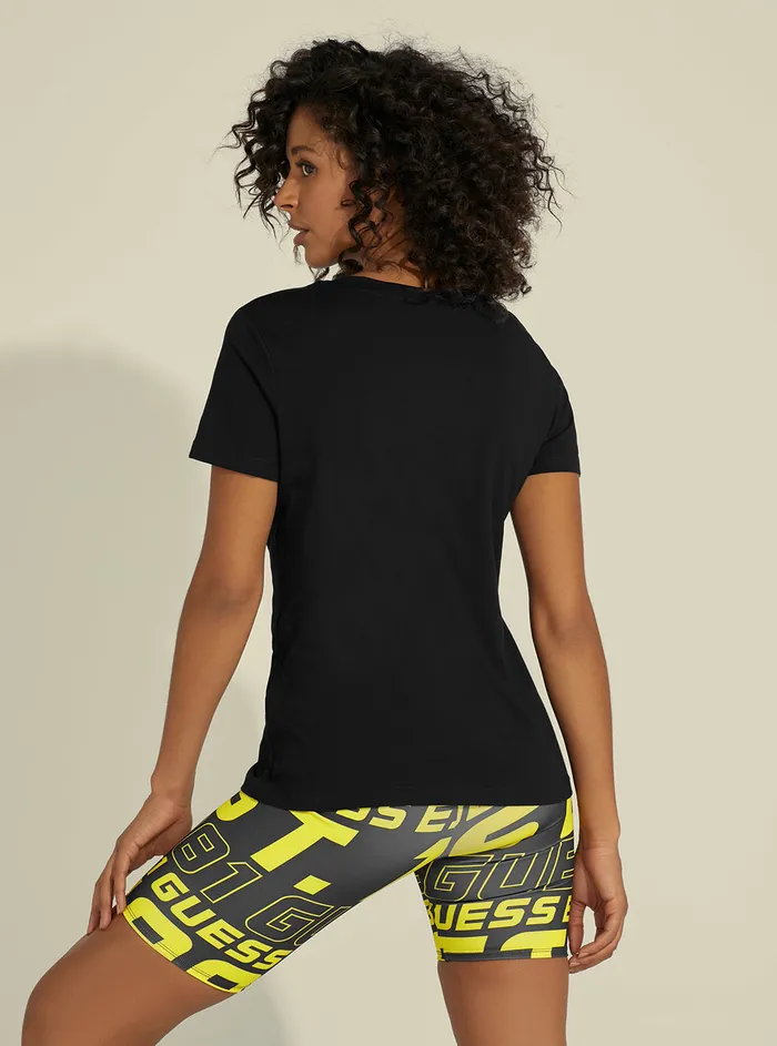 Women Tees and Tanks GUESS Eco Black Adele Active Tshirt Women Tees and Tanks GUESS Eco Black Adele Active Tshirt