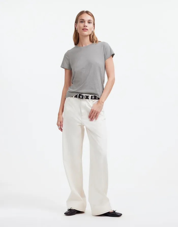Women Tees Madewell Northside Vintage Tee Light Hthr Grey