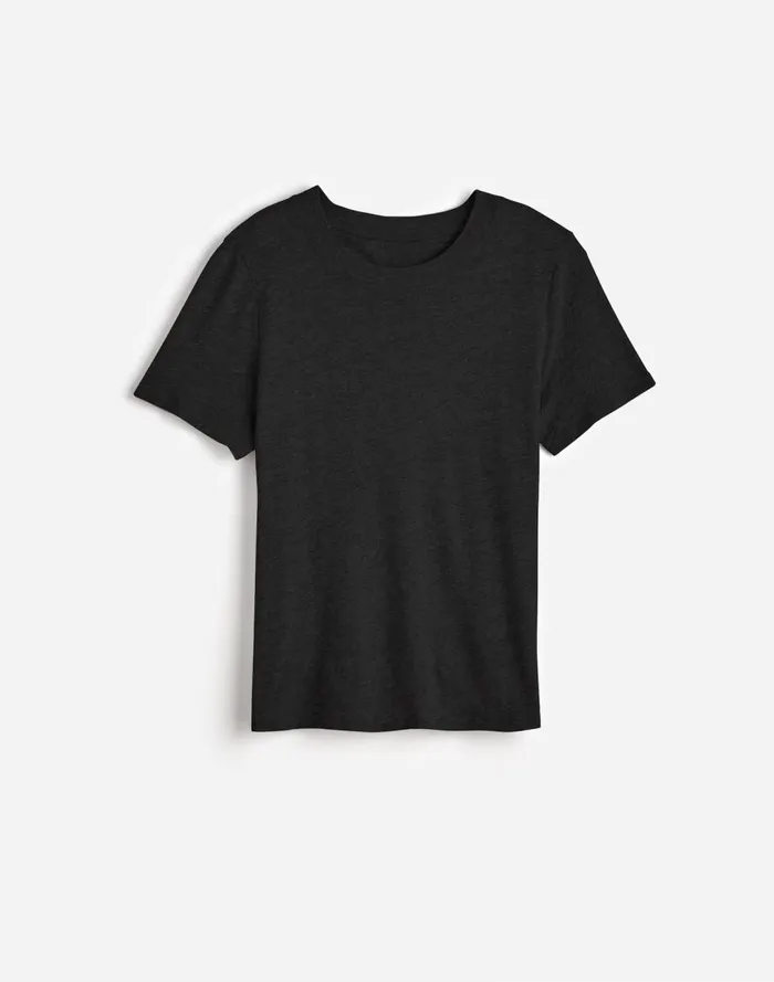Women Tees Madewell Premium Standard 01 The Shrunken Tee Black Charcoal