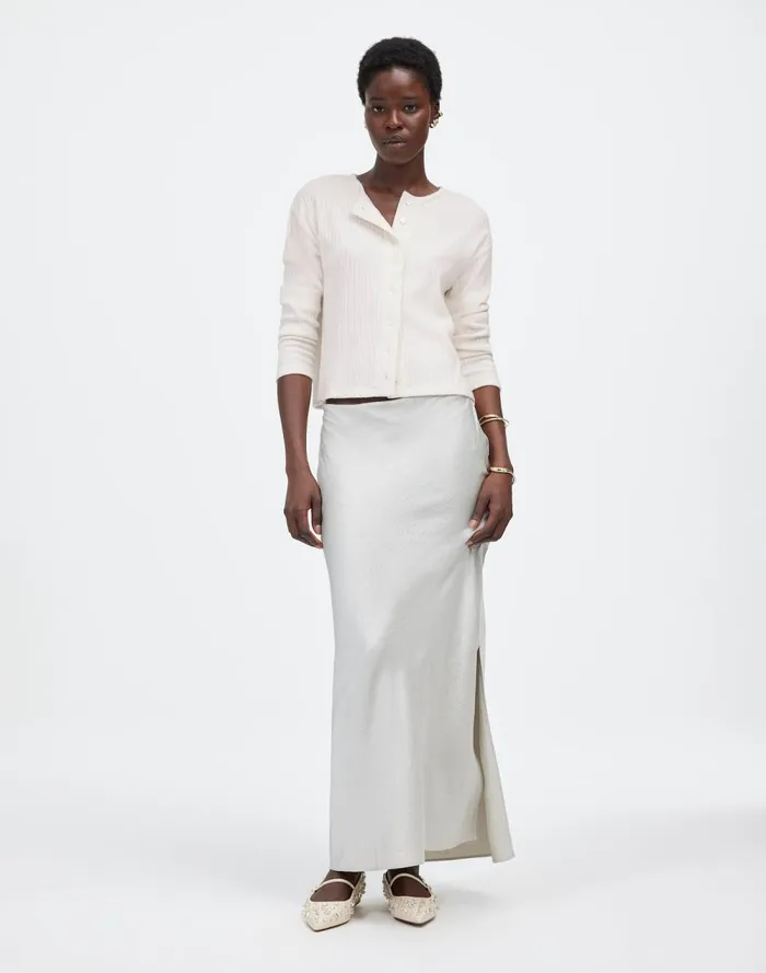 Women Tees Madewell Relaxed ButtonFront Cardigan Winter White
