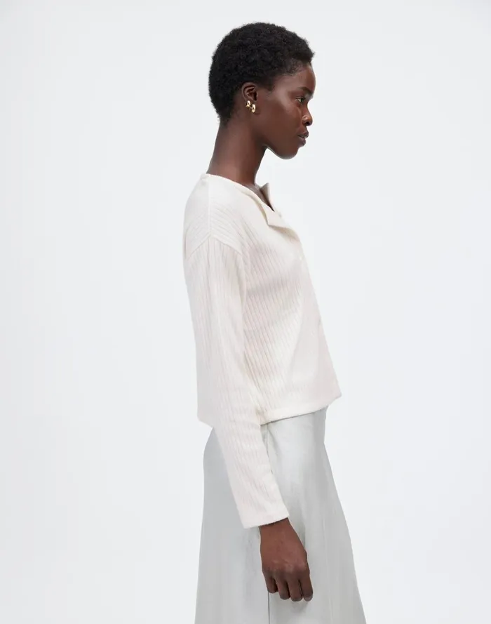 Women Tees Madewell Relaxed ButtonFront Cardigan Winter White