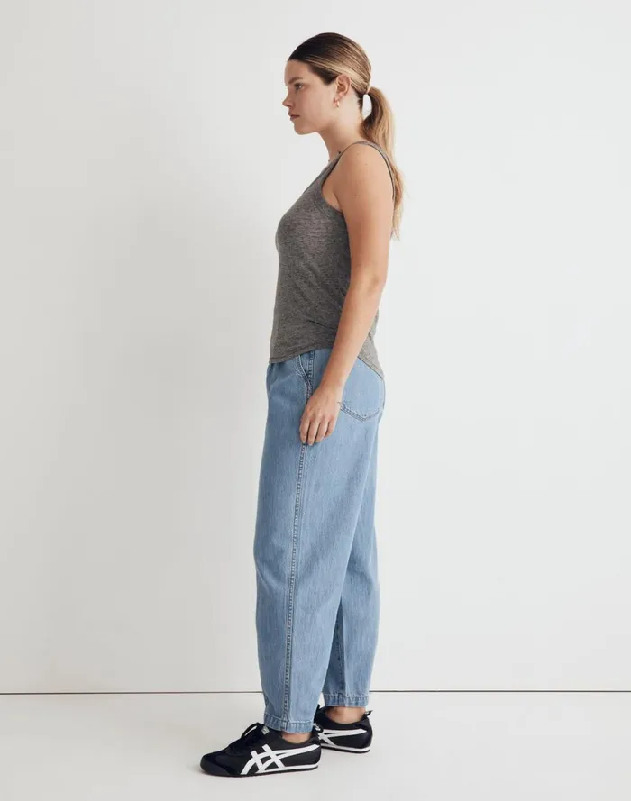 Women Tees Madewell Whisper Cotton Scoopneck Tank Top Hthr Iron