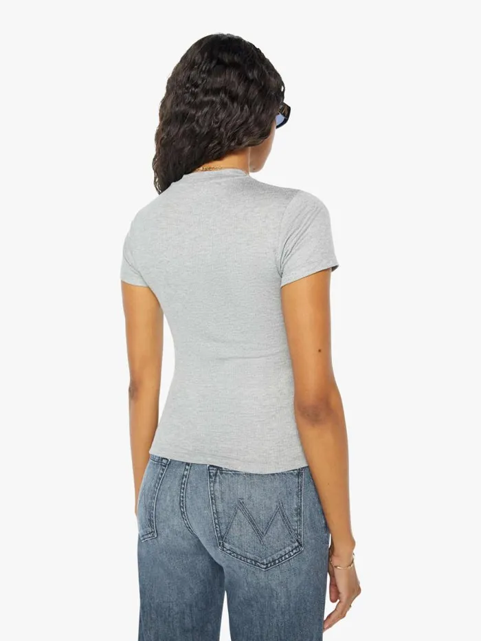 Women Tees Tanks Mother Denim Baby Tee Grey open