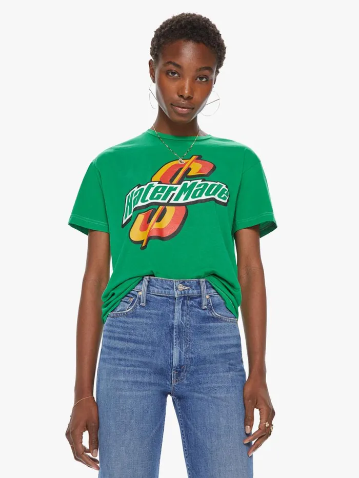 Women Tees Tanks Mother Denim Hatermade Tee Green