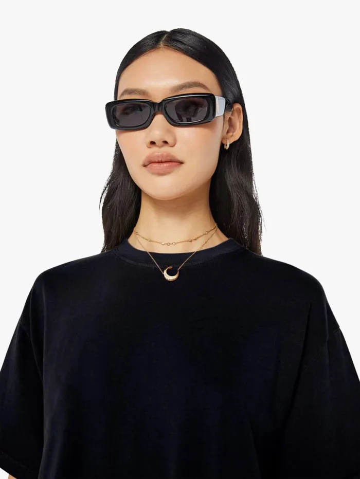 Women Tees Tanks Mother Denim Palmer Tee Black