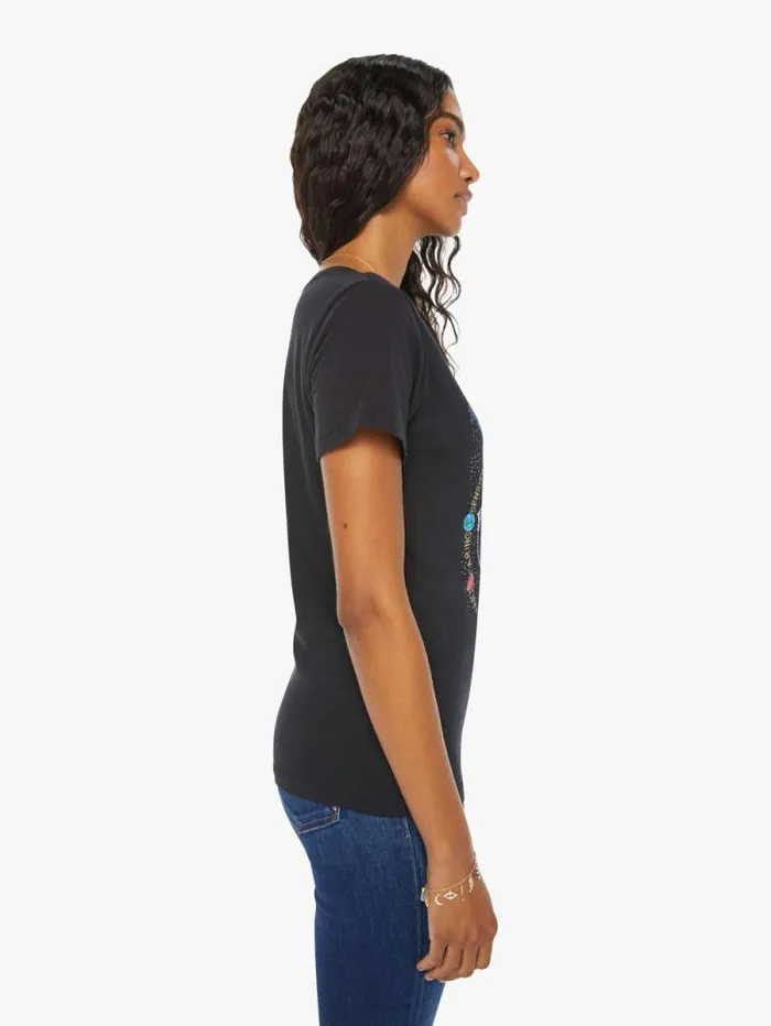 Women Tees Tanks Mother Denim Pisces Zodiac Tee Black