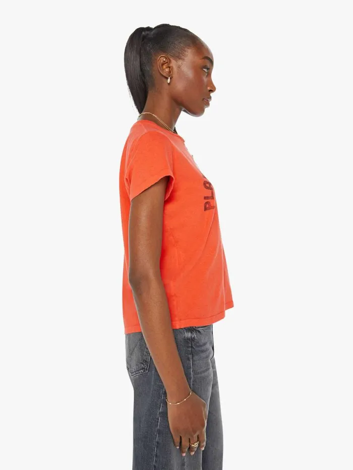Women Tees Tanks Mother Denim The Boxy Goodie Goodie Red