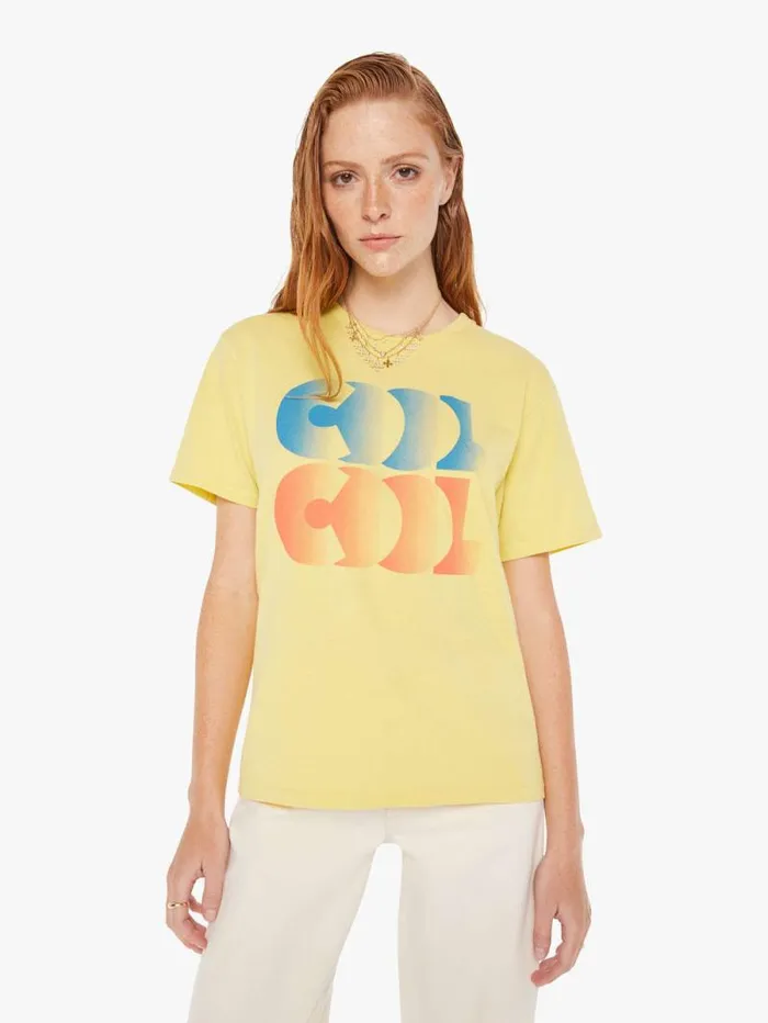 Women Tees Tanks Mother Denim The Rowdy Yellow lightpastel