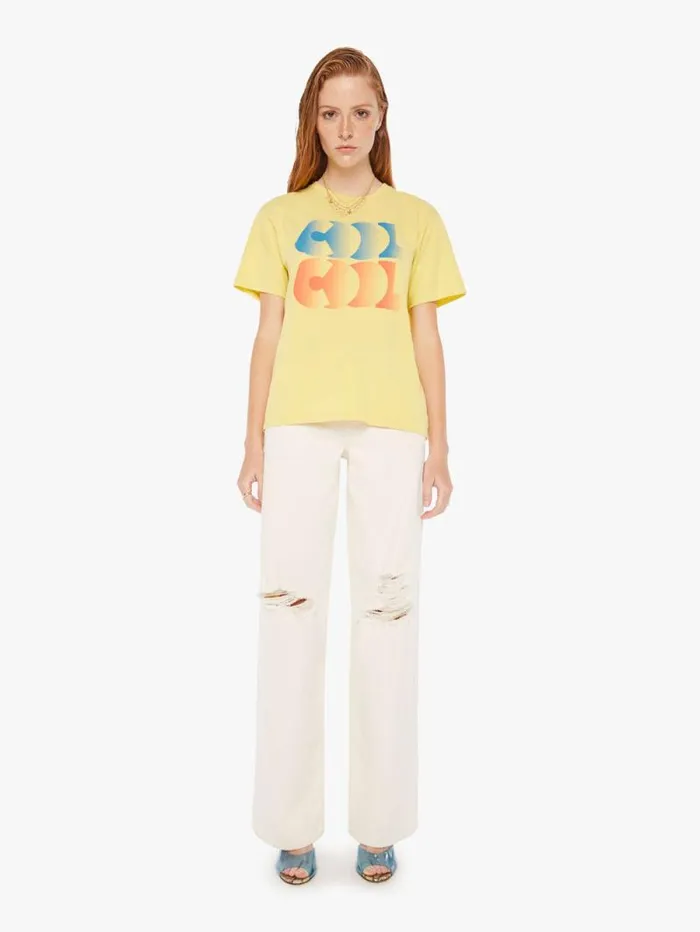 Women Tees Tanks Mother Denim The Rowdy Yellow lightpastel