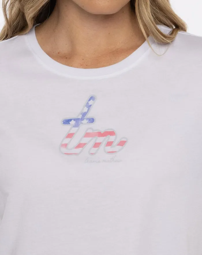 Women Tees TravisMathew LITTLE BUBBLY BOXY TEE White