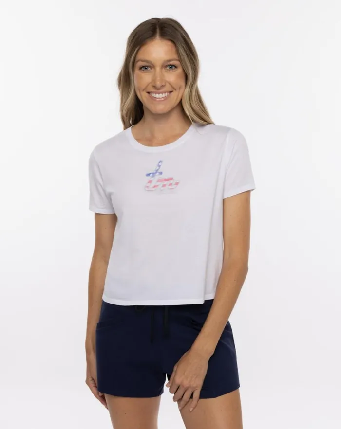 Women Tees TravisMathew LITTLE BUBBLY BOXY TEE White