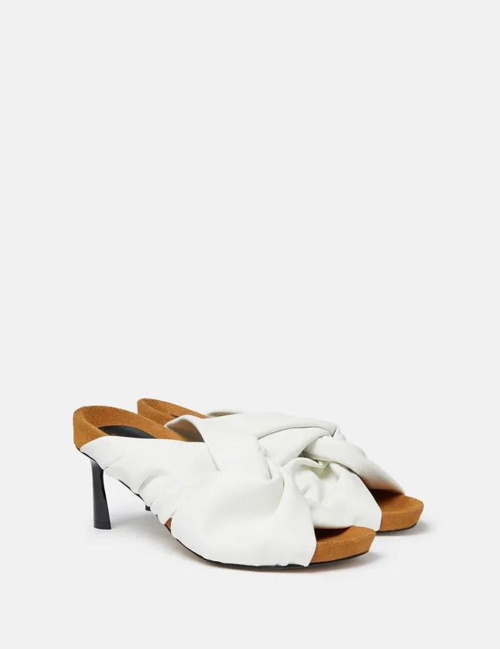 Women Terra Twisted AlterMat Mules Pure White Stella McCartney Heels Women Terra Twisted AlterMat Mules Pure White Stella McCartney Heels