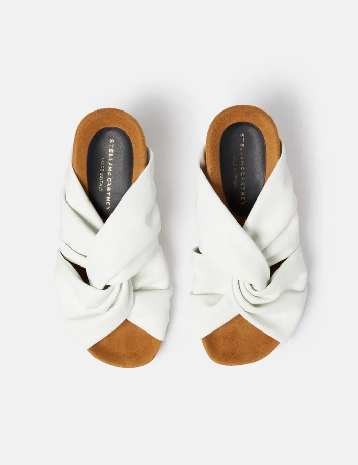 Women Terra Twisted AlterMat Mules Pure White Stella McCartney Heels Women Terra Twisted AlterMat Mules Pure White Stella McCartney Heels