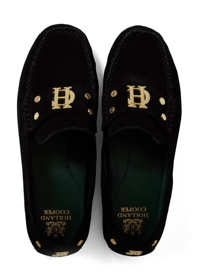 Women The Driving Loafer Black Holland Cooper Loafers