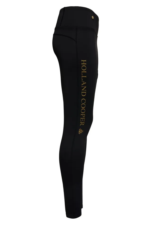 Women Thermal Ski Leggings Black Holland Cooper Knitwear And Thermals