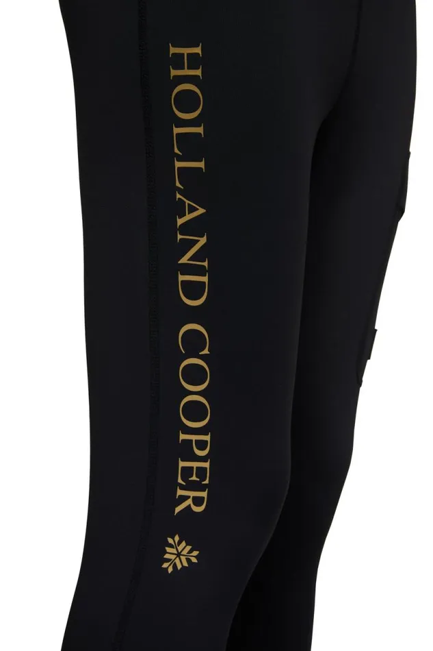 Women Thermal Ski Leggings Black Holland Cooper Knitwear And Thermals