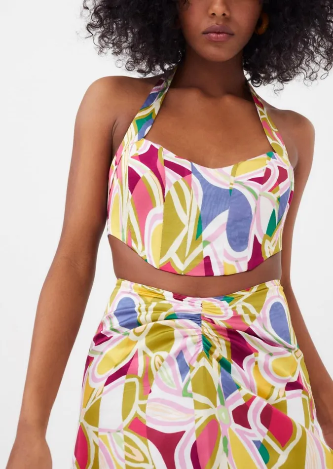Women Thora Corset Top Green For Love and Lemons Tops