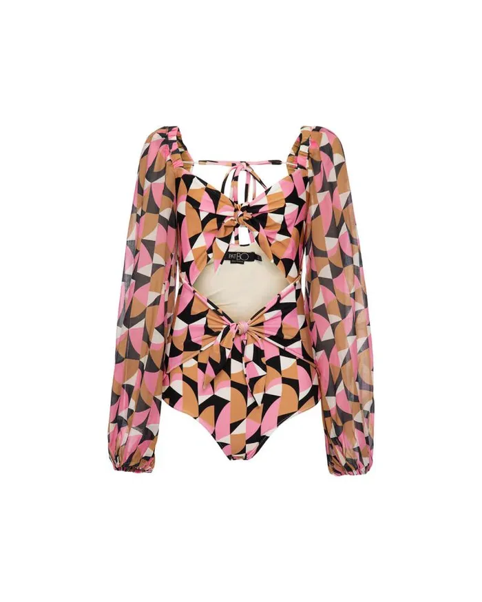 Women Tops and Bodysuits PatBO Plitka Cutout Bodysuit FINAL SALE Pink