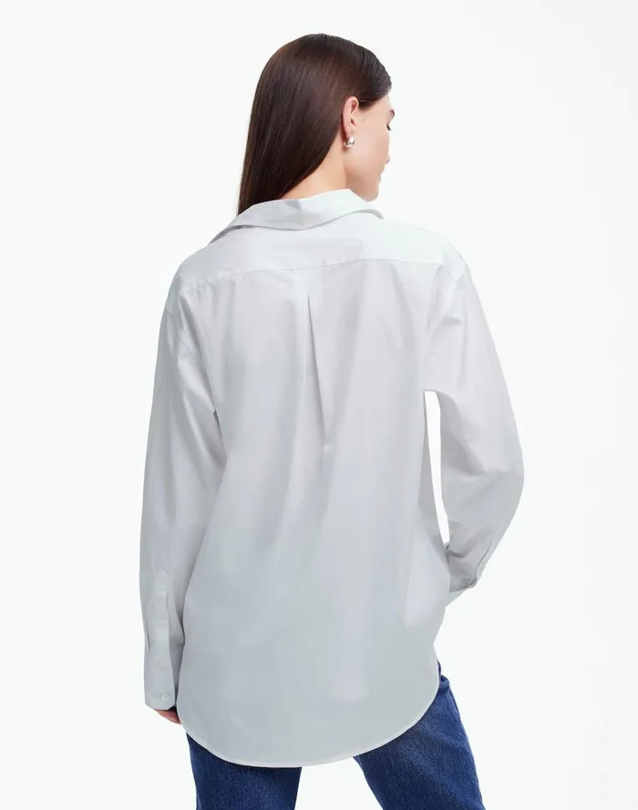 Women Tops and Shirts Madewell Alexa Chung For Madewell Poplin ButtonUp Shirt Eyelet White