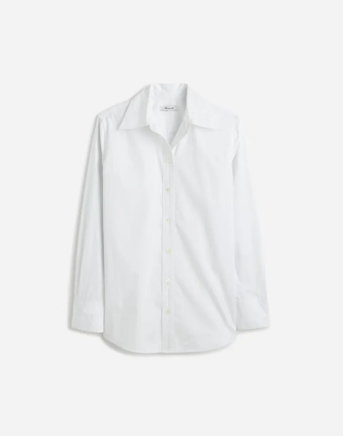 Women Tops and Shirts Madewell Alexa Chung For Madewell Poplin ButtonUp Shirt Eyelet White