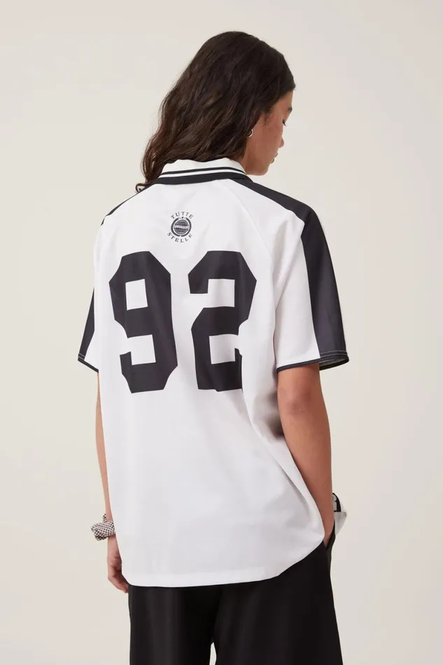 Women Tops Cotton On Oversized Rugby Raglan Tee 92stone