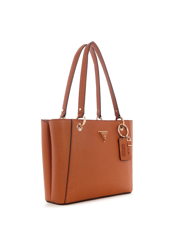 Women Tote Bags GUESS Cognac Noelle Small Noel Tote Bag