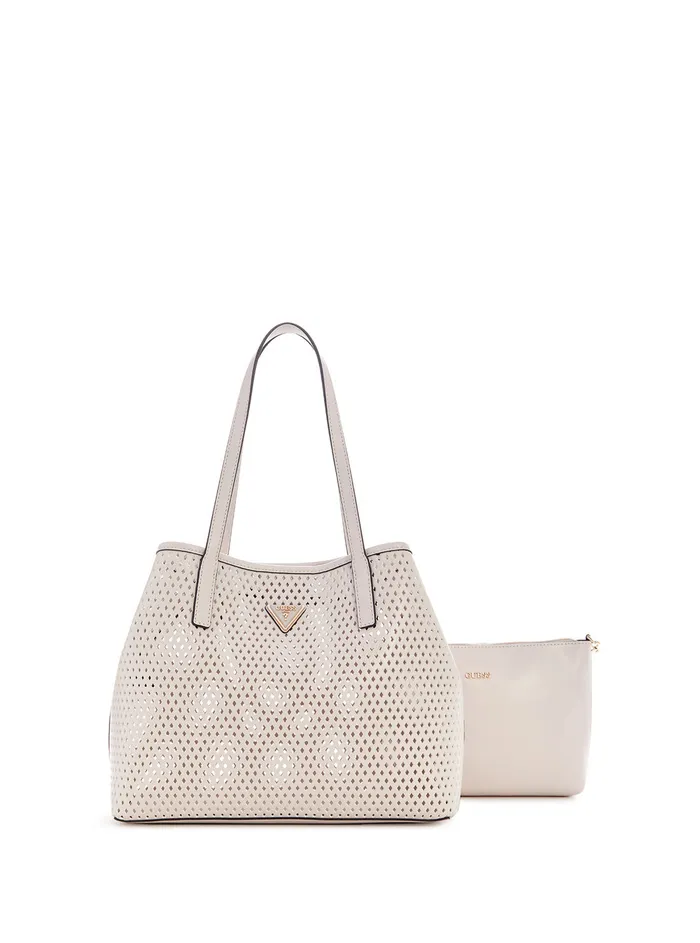 Women Tote Bags GUESS Stone Woven Vikky Tote Bag