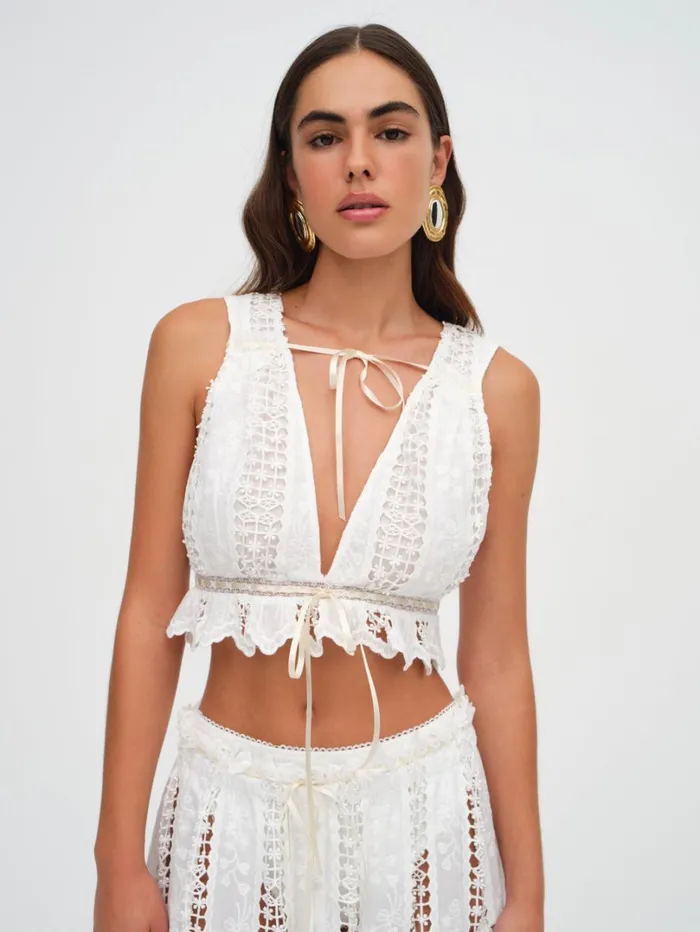 Women Tracy Top White For Love and Lemons Tops