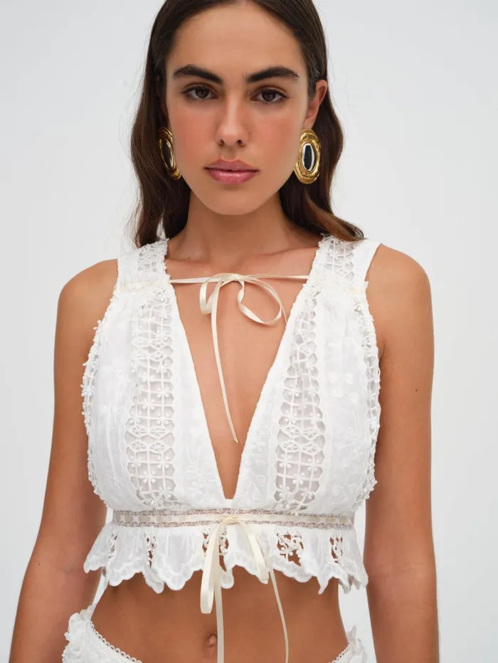 Women Tracy Top White For Love and Lemons Tops