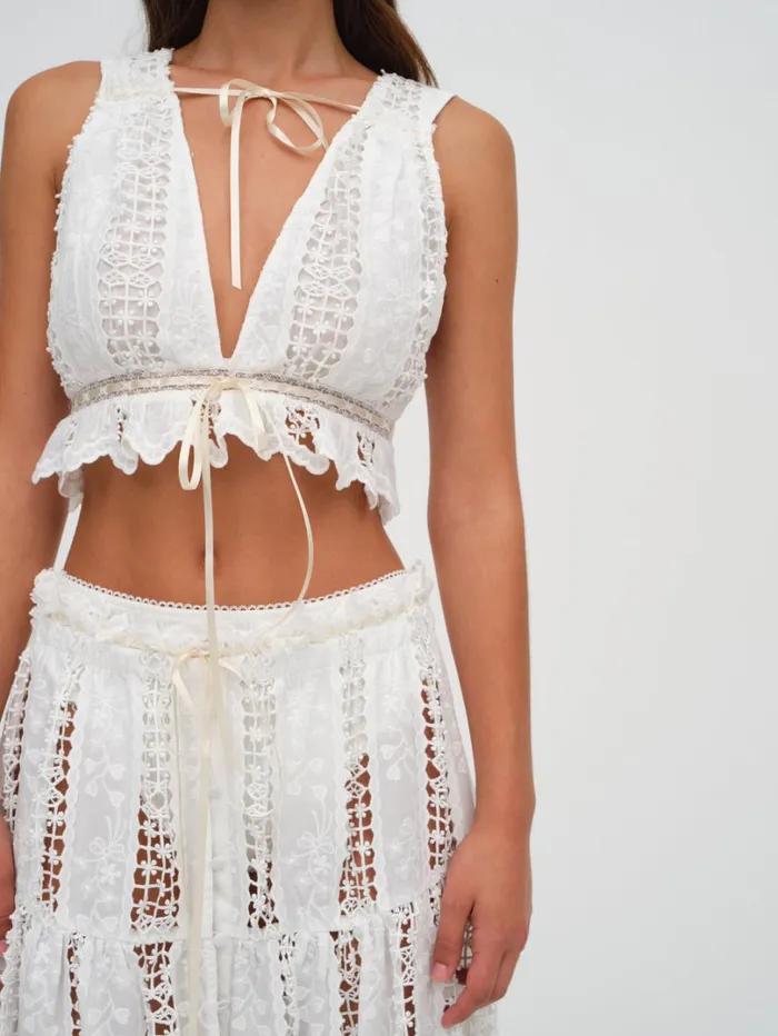 Women Tracy Top White For Love and Lemons Tops
