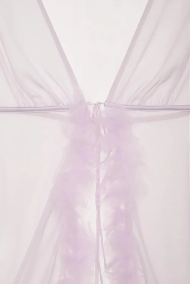 Women Tropical Chiffon Robe Purple For Love and Lemons Lingerie Women Tropical Chiffon Robe Purple For Love and Lemons Lingerie