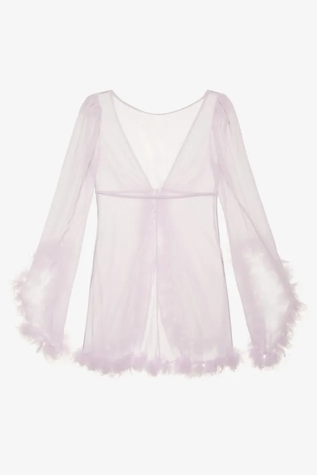Women Tropical Chiffon Robe Purple For Love and Lemons Lingerie Women Tropical Chiffon Robe Purple For Love and Lemons Lingerie