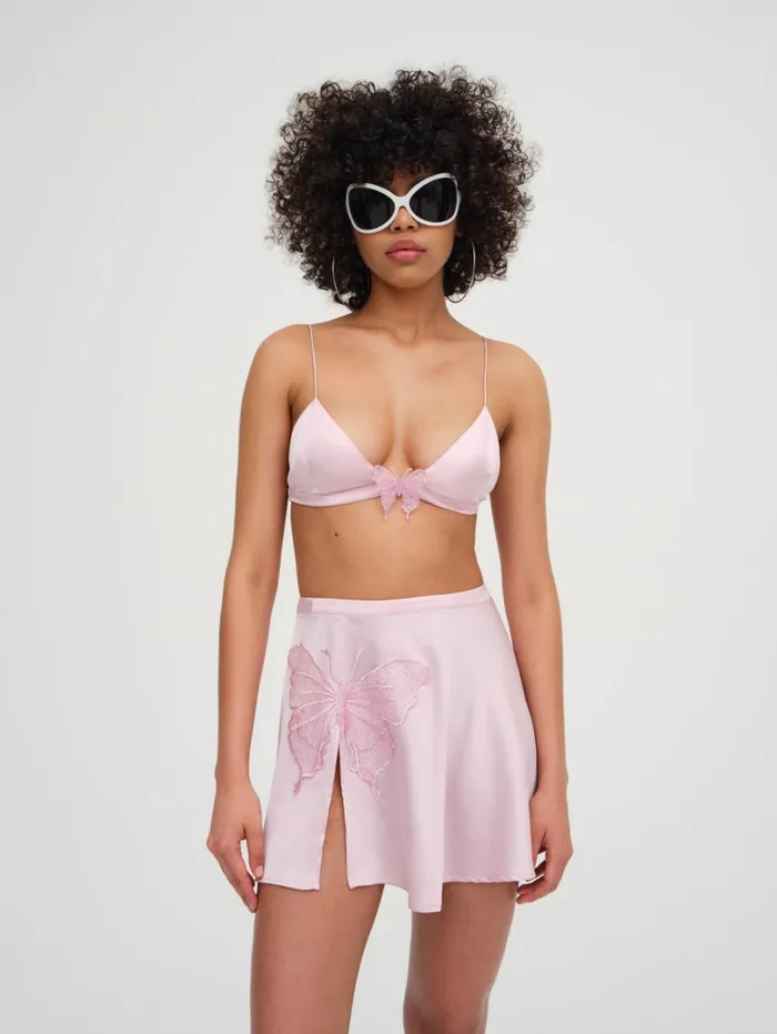 Women Truette Bralette Top Pink For Love and Lemons Tops Women Truette Bralette Top Pink For Love and Lemons Tops