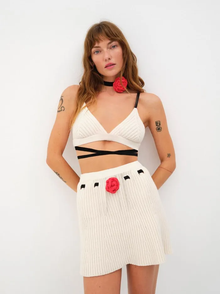 Women Tyra Top Cream For Love and Lemons Tops