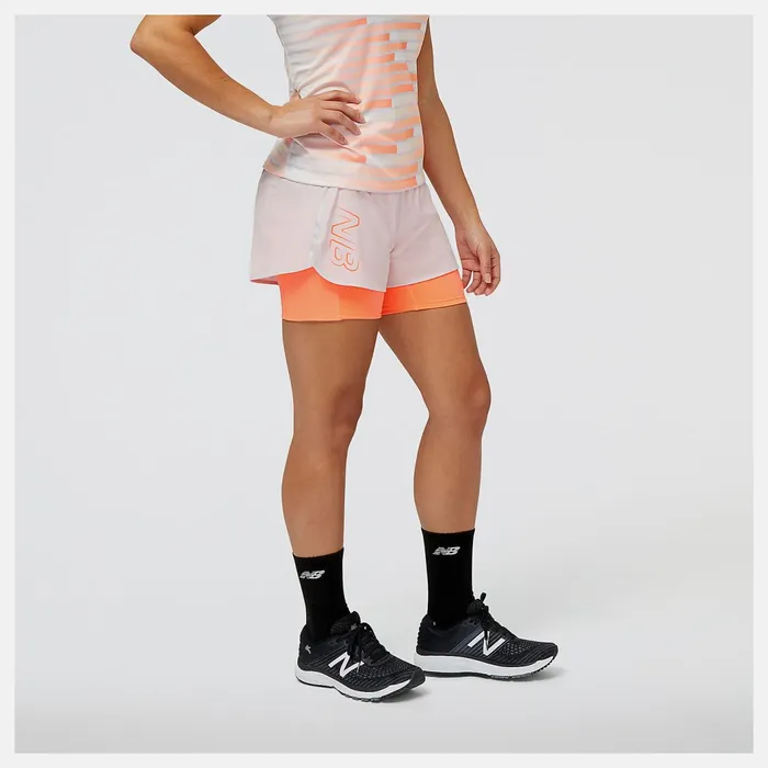 Women United Airlines NYC Half Printed Impact Run 2in1 Short Stone Pink New Balance Shorts Women United Airlines NYC Half Printed Impact Run 2in1 Short Stone Pink New Balance Shorts