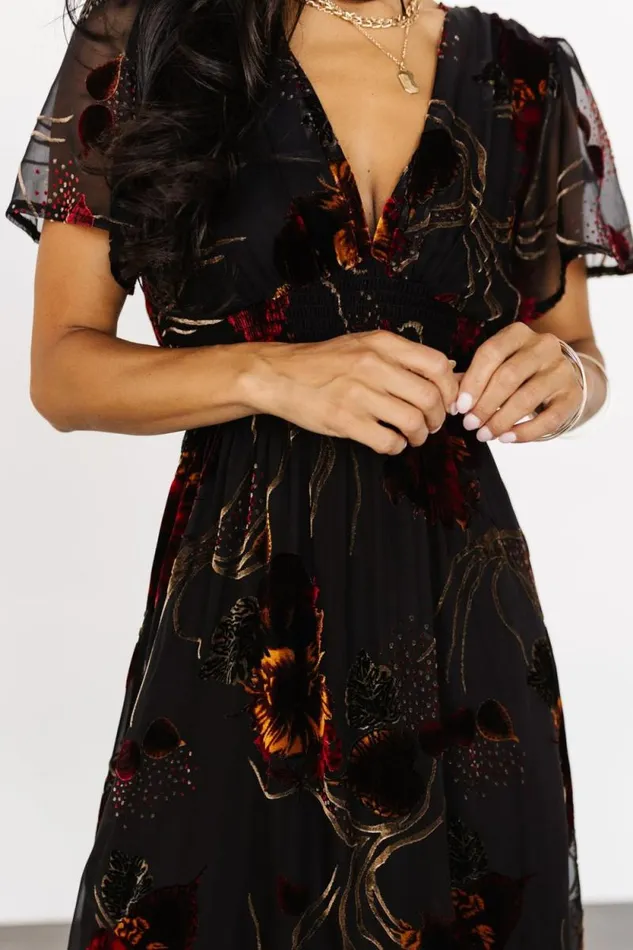 Women Valen Maxi Dress Black Multi Baltic Born The Guest Edit Women Valen Maxi Dress Black Multi Baltic Born The Guest Edit