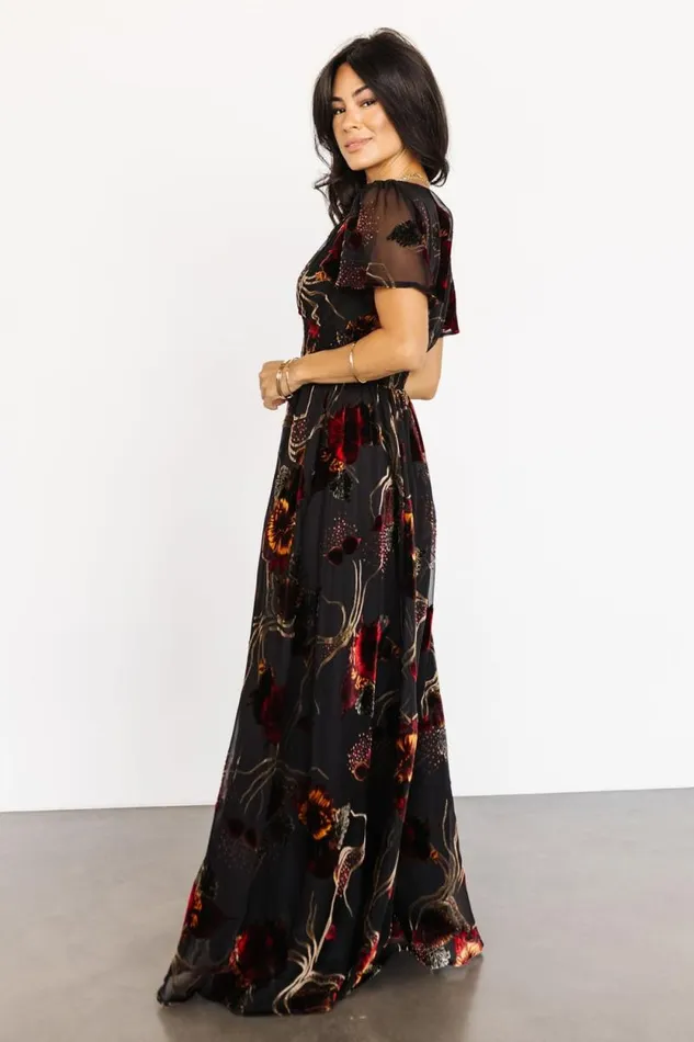 Women Valen Maxi Dress Black Multi Baltic Born The Guest Edit Women Valen Maxi Dress Black Multi Baltic Born The Guest Edit